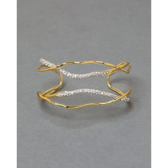 Alexis Bittar Solanales Crystal Cuff Bracelet - Champagne - 50200 - Picture 6 of 14